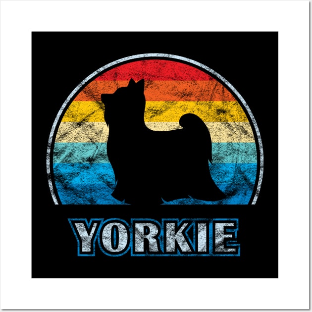 Yorkie Vintage Design Yorkshire Terrier Dog Wall Art by millersye